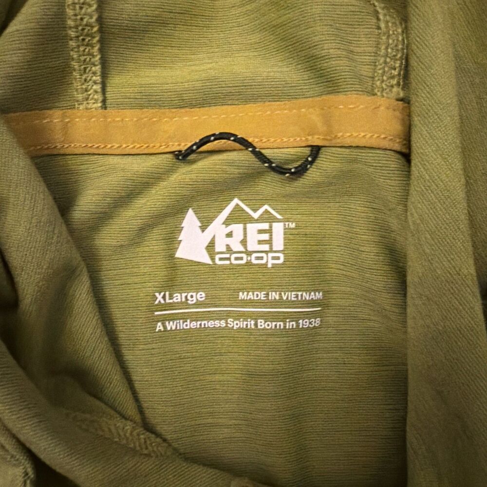 REI Co-Op Sahara Shade Hoodie UPF Lightweight Stretch XL Mens Green Hiking - Picture 2 of 8